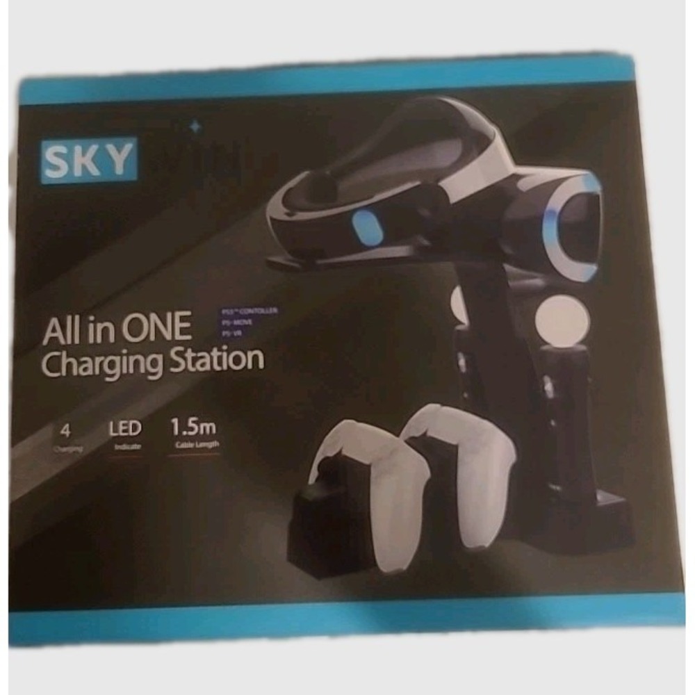 Skywin All-in-One Dock Charging Station & Stand for‎ PS5 Controllers & PS Move